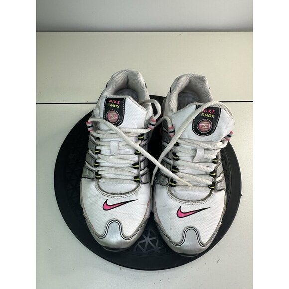 Nike Shox NZ SL Women's Running Shoes US Sz 6 White Silver Pink - Picture 2 of 9
